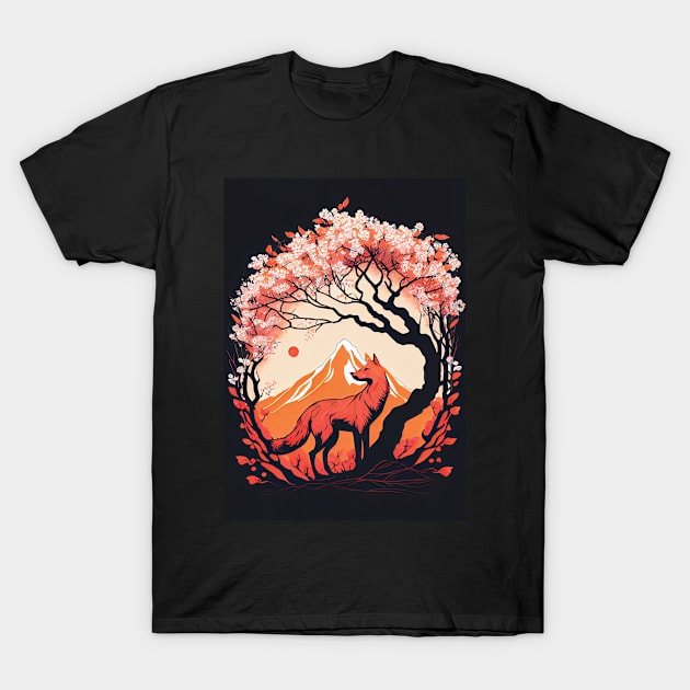 Pastel Kitsune: Cherry Blossom Dreams 3 T-Shirt by Focused Instability